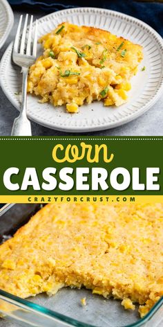 This Corn Casserole Recipe is a delicious classic comfort food dish. It has all of the flavors you love in a corn bake and you only need five ingredients and one bowl to make it! Easy Corn Casserole Recipe, Vege Dishes, Cornbread Pudding, Yummy Vegetables, Easy Corn Casserole, Corn Casserole Recipe, Lasagna Soup Recipe, Holiday Side Dish, Sweet Cornbread