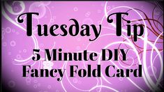 a pink background with the words tuesday tip, a mind blowing tip to extend a card