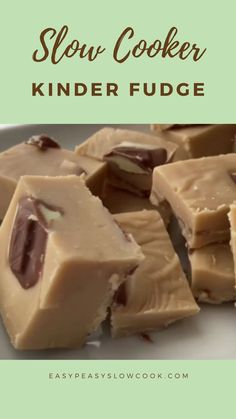 Slow Cooker Kinder Fudge