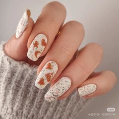 Celebrate the holidays with cute gingerbread designs and festive confetti accents—perfect for cozy winter days! ✨

#HolidayNails #ChristmasNailArt #FestiveManicure #GingerbreadNails #CozyVibes #WinterNails #CuteNailDesigns #PinterestNails #Xiaohongshu Gel Nail Designs For Christmas, Xmas Nail Designs, Festive Manicure, Candy Cane Nails, Christmas Gel, Christmas Manicure, Red Christmas Nails, Cute Christmas Nails, Winter Nails Acrylic