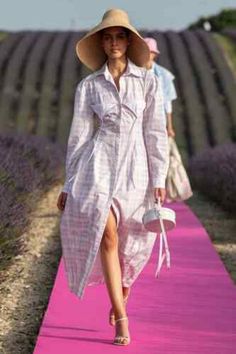 2020 Jacquemus La Robe Valensole Checked Shirt Dress $875+tax NWT | eBay Fashion Trend Report, Checked Shirt Dress, Fashion Week Trends, 2020 Runway, Luisa Beccaria, Gwyneth Paltrow, Midi Shirt Dress, Mid Length Dresses, Grace Kelly