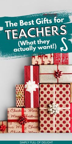 the best gifts for teachers who they actually want $ 5 are stacked on top of each other