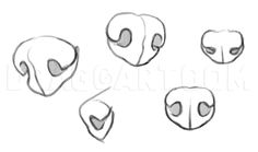 the stages of drawing an alien head with different angles and shapes, including eyes and nose