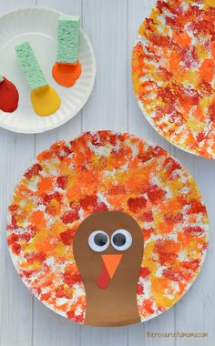 paper plate turkey craft for kids to make