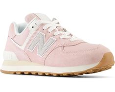 New Balance Classics WL574 | Zappos.com Pink New Balance Shoes, New Balance 574 Womens, Pink New Balance, New Balance Shoe, Business Looks, New Balances, New Balance Classics, Grey Matter, Trail Design