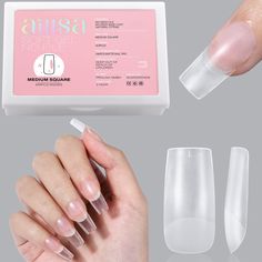 PRICES MAY VARY. FINE MATTE TEXTURE - The AILLSA gel nail tips feature with full matte outside surface and half matte inside, with more comfortable wearing and stronger adhesion, better fitting your natural nails. Using this acrylic nail tips, you can enjoy the privilege of “ NO NEED FILE, NO NEED BASE COAT ”. No worry that your nails will become thinner and uglier due to polishing, providing better care for your nails. Without base coat, you also can get the manicure effect you want, saving tim Full Cover Nail Tips, Soft Gel Nails, Gel Nail Tips, Cat Eye Gel, Gel Designs, Gel Tips, Coffin Nails Long, Soft Gel, Clear Nails