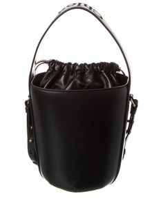 Price As Marked About The Brand: Romantic, Cool, And Glamorous. Made In Italy Sense Leather Bucket Bag In Black Leather And Gold-Tone Hardware With Embroidered Top Handle Interior Design Details: Canvas Lining, Interior Pocket Measures 8.75In Wide X 7.5In High X 6.75In Deep Top Handle Drops 5In Adjustable And Removable Shoulder Strap Drops 22In Drawstring Closure Please Note: All Measurements Were Taken By Hand And Are Approximate; Slight Variations May Occur. Our Products Are 100% Genuine. In S Interior Design Details, Brand Owner, Leather Bucket Bag, Leather Bucket, Women Men Shoes, Embroidered Top, You Bag, Top Handle, Design Details