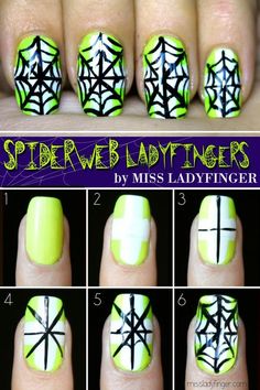 Nail Art For Halloween, Art Tutorials For Beginners, Halloween Nail Art Tutorial, Art For Halloween, Diy Nails Easy, Halloween Nails Diy, Halloween Nails Easy, Nail Art Tutorials, Wow Nails