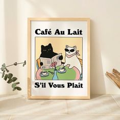 Kitchen Poster Design, Coffee Aesthetic Poster, Kitchen Posters Decor, Coffee Art Aesthetic, Coffee Illustration Design, Cute Cafe Aesthetic, Coffee Bar Art, Coffee Posters, Coffee Prints