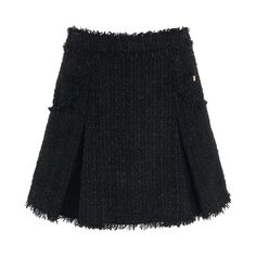 Stylish Wardrobe, Tweed Fabric, Black Mini Skirt, Short Skirt, Couture Collection, Luxury Retail, Wardrobe Essentials, Mini Skirt