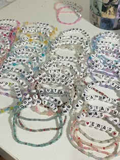 taylor swift eras tour friendship bracelets Taylor Swift Seed Bead Bracelet, Eras Tour Outfits Easy, Friendship Bracelets Taylor Swift Ideas, Friendship Bracelets Eras Tour, Eras Bracelet, Swiftie Bracelets, Taylor Swift Friendship Bracelets, Eras Tour Friendship Bracelets, Eras Bracelets