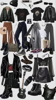 Studying For Finals, Look Grunge, Casual Goth, Rock Outfits, Punk Outfits, Goth Outfits, Alternative Outfits, Edgy Outfits