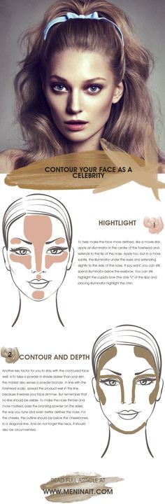 how to contour like a celebrity Drag Make-up, Face Contouring, Kiss Makeup, Contour Makeup, Contouring And Highlighting, Beauty Blender, Love Makeup, How To Make Hair