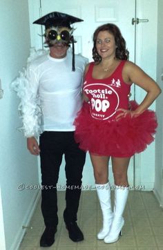 two people in costumes standing next to each other