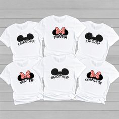 Mickey  Friends Family Vacation Shirt, Custom Mickey Minnie Shirt, Family Crew Shirt, Gift For Family Vacation, Group California Crew Tee, 2024 Family Vacation Tee, California vacation, Mickey Mouse shirt, Minnie Mouse shirt, Mickey Minnie matching tee, 2024 family trip, magic trip shirt, family crew shirt, Minnie mickey trip, gift for family trip, Orlando family trip Custom Tee Nation offers unique and personalized t-shirts that let you express your style and personality. Choose from a range of Family Matching Mickey Mouse Cotton Tops, White Family Matching T-shirt With Mickey Mouse, Cotton Minnie Mouse Shirt With Short Sleeves, Cute White Mickey Mouse Shirt, Disneyland Shirts For Family, Disney Tshirts Family Vacations, Disney Tshirt Ideas, Group Disney Shirts, Disneyland Family Shirts