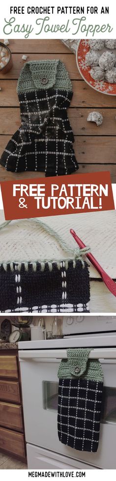 crochet pattern for an oven mitt with free pattern