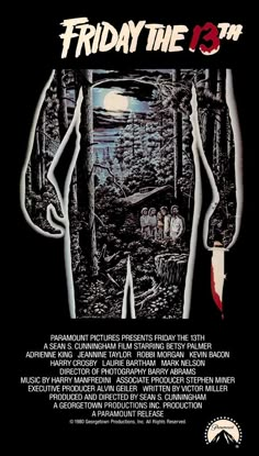 a movie poster for friday the 13th