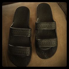 Brand New. Never Worn. Bought Them For My Husband As He Wears A Size 12...These In No Way Fit Him. More Like A Woman’s Size 12. They Are Unisex! Rubber Slip On. Called Jandals For Jesus Sandals. Jesus Sandals, No Way, My Husband, Women's Shoes Sandals, Shoes Sandals, Hawaii, A Woman, Size 12, Slip On