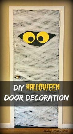 a door decorated to look like a cat