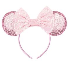 PRICES MAY VARY. 【Sequin Mouse Ears Bow Headbands】Sequin Mouse Ears are the must-have items for Disney trip, Mouse Ears theme party. Both ears and bow are fully sequined, it will amuse kids and adults. 【Unique Design and Multiple Choices】Our Unique Design makes the ears bigger than normal then it is more attractive, also there're more than 10 choices for you to choose the favourite to match your dresses and occasions. 【Excellet Material and Handmade Products】The Mouse Ears Headband is made of hi Pink Minnie Ears, Png Earrings, Mini Mouse Ears, Png Accessories, Coquette Accessories, Y2k Hair Accessories, Cosplay Hair Accessories, Accessories Png, Disney Ears Headband