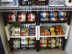 an open refrigerator filled with lots of food