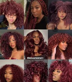 Natural Hair With Skunk Stripe, Color Afro Hair Dyes, Hair Color Chart Black Women, Mahogany Hair Color Curly, Dark Red Balayage Curly Hair, Afro Hair Dye Colors, Dark Colors To Dye Your Hair, Hair Color Combinations For Black Women, Hair Color For Dark Brown Skin