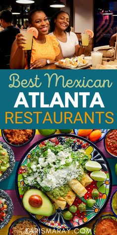 Collage of food from Mexican restaurants in Atlanta, Georgia. Georgia Food, Veggie Sushi, Atlanta City, Buckhead Atlanta, Atlanta Restaurants, Comfort Food Southern, Tex Mex Recipes, Southern Comfort