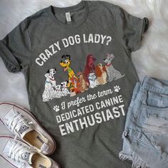 Funny Disney Shirts For Mom, Disney Gear, Disney Themed Outfits, Cute Disney Outfits, Disneyland Outfits, Crazy Dog Lady, Disney Dogs, Disney Inspired Outfits