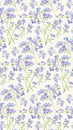 purple and blue flowers on a white background