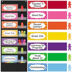 teacher's choice stickers with the words good day, great job and learning in progress