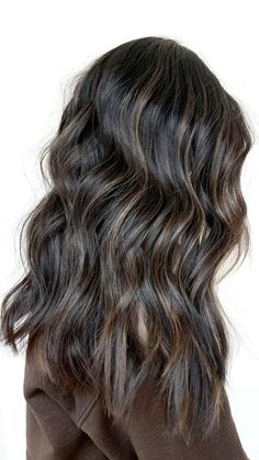 Balayage Dark Hair, Dark Hair Color, Balayage Dark, Dark Brown Hair Balayage, Highlights For Dark Brown Hair, Black Hair Balayage, Dark Brunette Hair, Brown Hair Inspo, Brunette Hair With Highlights