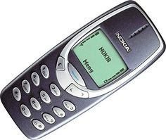 an old nokia cell phone is shown on a white background with no image or text