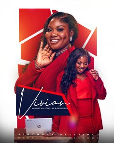 two women standing next to each other in front of a sign that says virgina