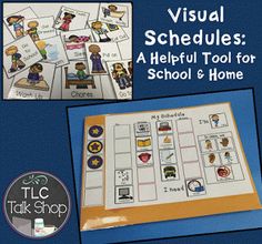 the visual schedules for school and home