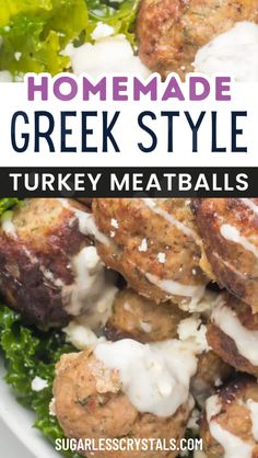 Make Greek turkey meatballs with tzatziki for a fresh and healthy dinner! These meatballs are loaded with flavor from herbs like mint and dill and topped with crumbled feta. Serve them with orzo or in a Greek turkey meatball bowl for an easy Mediterranean meal. Ideal for meal prep, this dish is light, satisfying, and perfect for a flavorful twist on weeknight dinners.