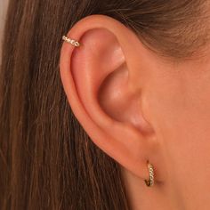 Cartilage Pave Huggie Hoops Earrings DETAILS: * Sterling Silver & 18K Gold/Rose Gold Vermeil (strong plating over sterling silver) * Inner Diameters - 6mm, 7mm, 8mm, 9mm * Thickness - 1.5mm * Gauge - 20G (0.8mm) * Nickel and lead free * Waterproof  * Tarnish resistant  * Hypoallergenic  * Lightweight * Can be worn 24/7 - sold in pairs - All earrings: https://www.etsy.com/shop/KaterynasJewelry?search_query=earrings Sterling Silver Huggie Cartilage Earrings, Tarnish Resistant Huggie Cartilage Earrings, Cute Rose Gold Hoop Earrings, Hoop Cartilage Earrings, Pave Hoop Earrings, Cartilage Earrings Hoop, Hoops Earrings, Huggie Hoop Earrings, Cartilage Earrings