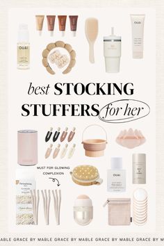 the best stocking stuff for her is shown in this advertise with an image of