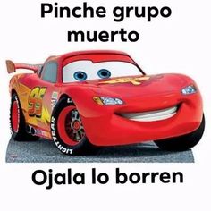 an image of a cartoon character with the caption's name in spanish and english