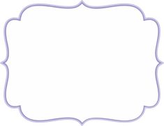 a blank paper with an ornate frame in the middle and purple trimmings on it