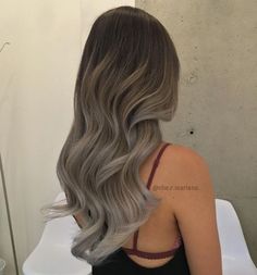 Ash Sombre Hair, Ash Grey Hair Balayage, Ash Grey Balayage, Ash Hair Color, Semi Permanent Hair Dye, Semi Permanent Hair Color, Brown Hair Balayage, Makijaż Smokey Eye