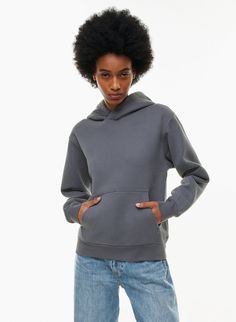 Everyday Athleisure Hoodie With Kangaroo Pocket, Relaxed Fit French Terry Top With Kangaroo Pocket, Loungewear Hoodie With Funnel Neck And Kangaroo Pocket, Relaxed Fit Hooded Sweatshirt With Ribbed Cuffs, Everyday Hoodie Sweats With Drawstring, Everyday Sweats With Drawstring Hood, Relaxed Fit French Terry Sweatshirt With Kangaroo Pocket, Relaxed Fit Sweatshirt With Kangaroo Pocket In French Terry, Everyday Fall Hoodie