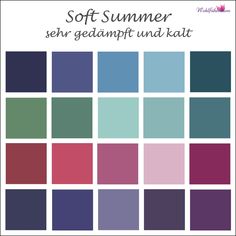 Soft Summer Fashion, Dark Summer, Dark Color Palette