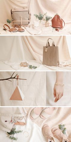 Bag Photography Styling Ideas, Product Photography Bags, Flatlay Bag Photography, Bag Flat Lay Photography, Still Life Bag Photography, Scarf Photography, Shoes Fashion Photography, Home Studio Photography, Photography Bags