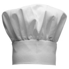 a white chef's hat on a white background