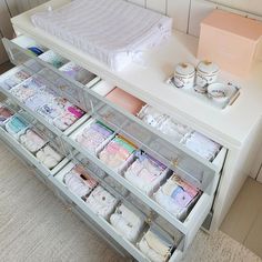 This nursery organization is so neat! It's very convenient to use special organizers, you will see all your kid's clothes in one place ❤❤❤ Organization Goals, Clothes Drawer, Nursery Closet, Nursery Organization, Organization Ideas, Environmental Protection, How To Make Your, Three Dimensional, Drawers