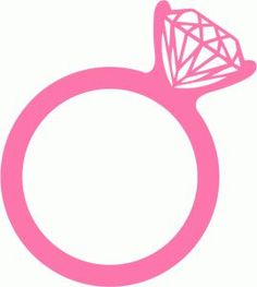 a pink ring with a diamond on it