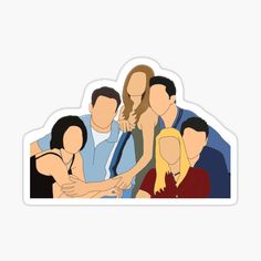 a group of people sticker