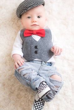 Baby Boy Clothes Baby Boy Easter Outfit Grey by SewLovedBaby Baby Boy Wedding Outfit, Outfits Vest, Baby Tuxedo, Baby Boy Easter Outfit Infants, Wedding Outfit For Boys, Baby Boy Easter, Boys Easter Outfit, Boy Dress