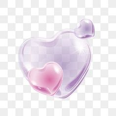 a heart shaped object with pink and purple colors, transparent background png clipart