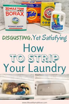 how to strip your laundry detergent and other cleaning products on top of the sink